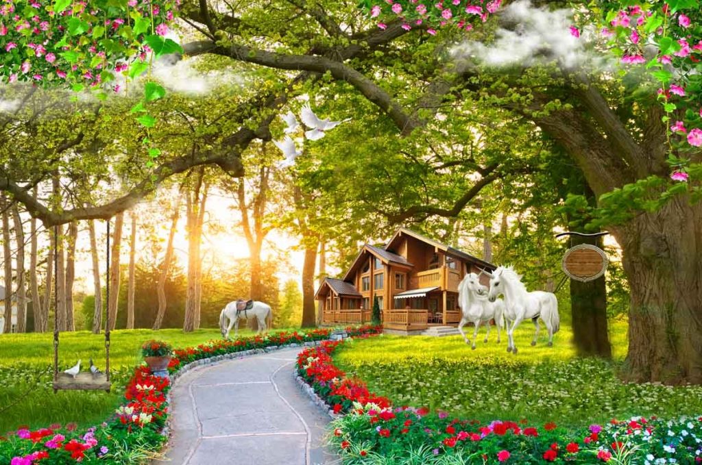 Tranh Dán Tường Phong Cảnh Mã 03