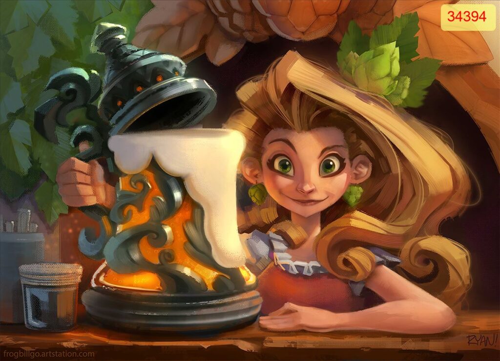 TRANH DÁN TƯỜNG QUÁN BIA mã 09