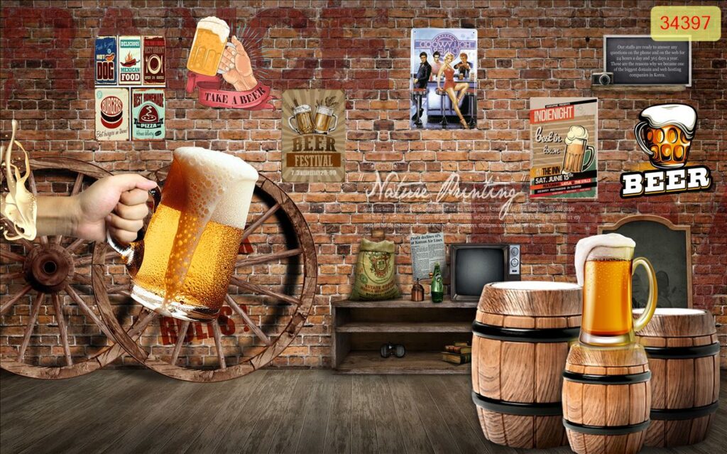 TRANH DÁN TƯỜNG QUÁN BIA mã 13