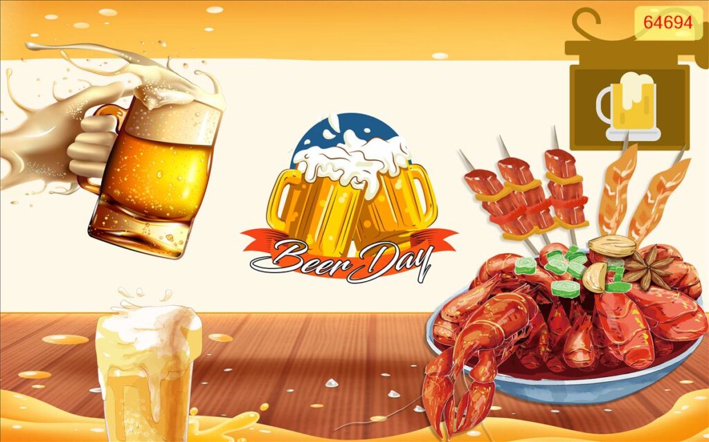 TRANH DÁN TƯỜNG QUÁN BIA mã 19