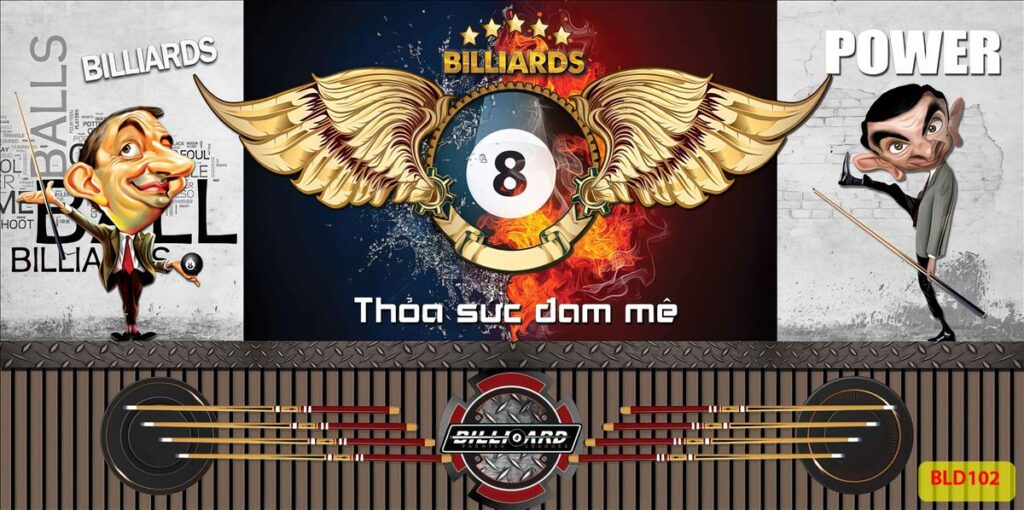 TRANH DÁN TƯỜNG QUÁN BI-A mã 58