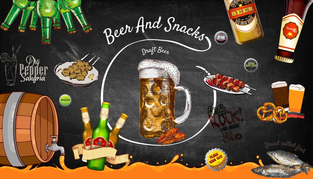 TRANH DÁN TƯỜNG QUÁN BIA mã 32